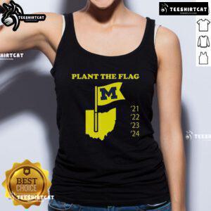 Nice Plant the Flag Michigan tank top featuring a bold design for 2021-2024, perfect for fans and casual wear.