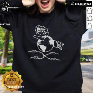 Cozy Nice Radical Tension Brain Dead California Earth sweatshirt with vibrant graphic design, perfect for casual wear.