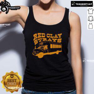 Stylish Nice Red Clay Strays bus tank top featuring vibrant colors perfect for casual summer wear.