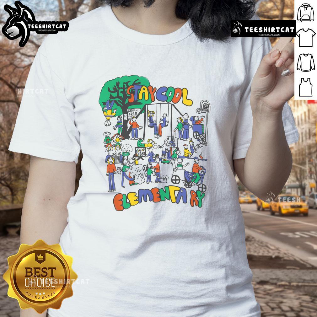 Nice Stay Cool Elementary Ladies Tee in soft fabric, perfect for casual outings and staying comfortable all day.