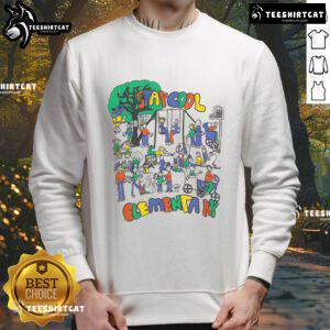 Cozy Nice Stay Cool Elementary sweatshirt in vibrant colors, perfect for school events and casual wear for kids.