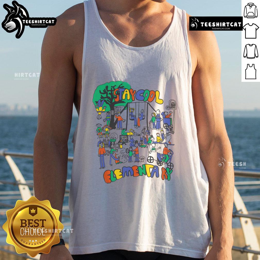 Nice Stay Cool Elementary Tank Top in vibrant colors, perfect for summer wear for kids at school or play.