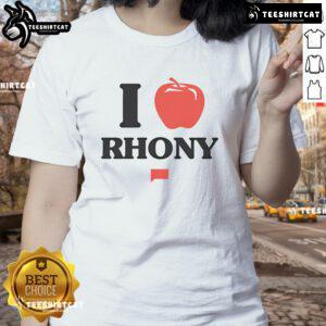 Nice The Real Housewives of New York City Apple RHONY Ladies Tee featuring vibrant design and stylish fit for fans.