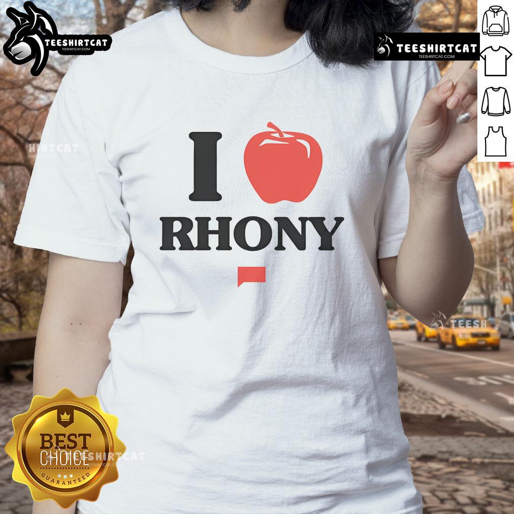 Nice The Real Housewives of New York City Apple RHONY Ladies Tee featuring vibrant design and stylish fit for fans.