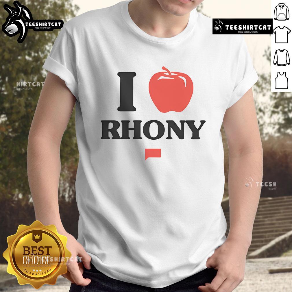 Nice The Real Housewives Of New York City Apple RHONY T-Shirt featuring vibrant graphics and stylish design for fans.