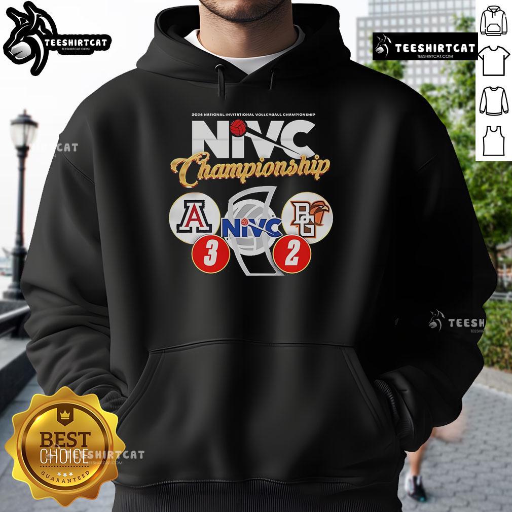 Alt Text: Official Arizona Volleyball Nivic Champions 3-2 hoodie showcasing team pride and athletic spirit. Perfect for fans!