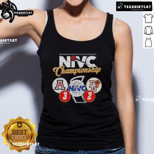 Official Arizona Volleyball Nivic Champions 3-2 Tank Top featuring team logo and vibrant colors for fans and players.