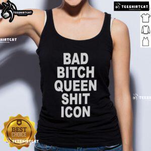 Official Bad Bitch Queen Shit Icon Tank Top featuring bold graphic design and stylish fit for confident fashion statements.