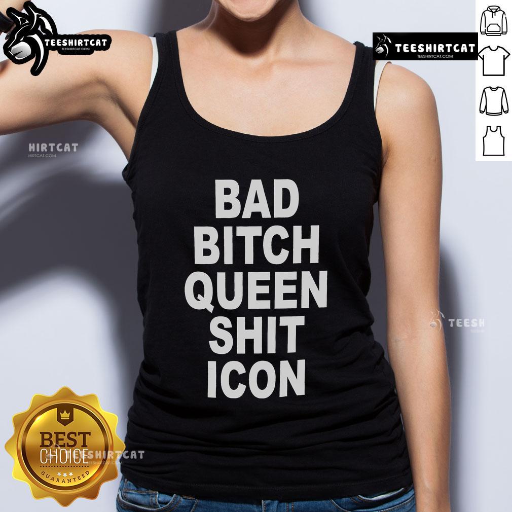 Official Bad Bitch Queen Shit Icon Tank Top featuring bold graphic design and stylish fit for confident fashion statements.