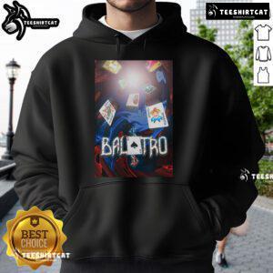 Official Balatro Game Wall Art 2024 Tour Hoodie featuring vibrant designs and stylish graphics for fans.