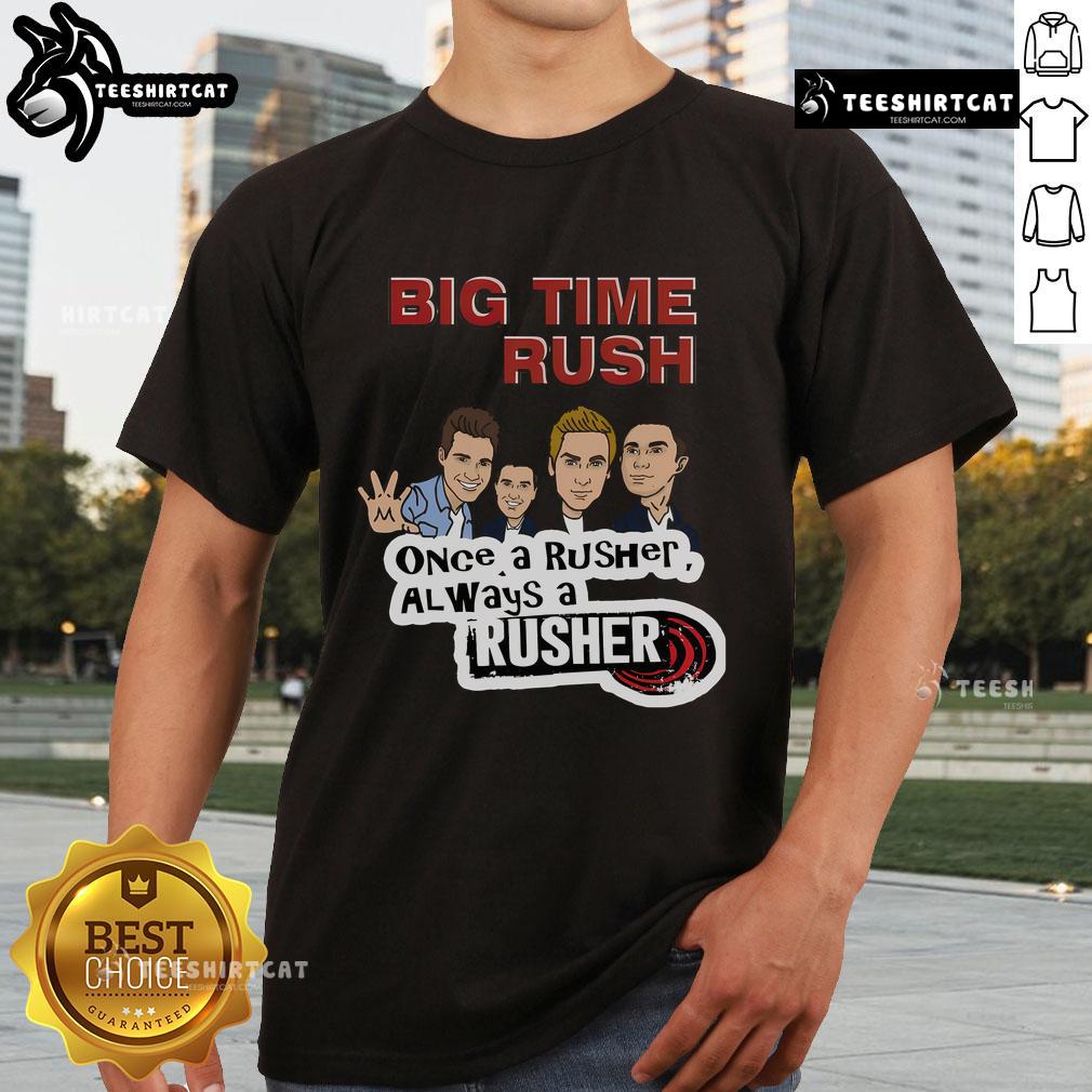 Alt Text: Classic T-Shirt featuring iconic scenes from 'Big Time Rush' TV moments, perfect for fans of the show.