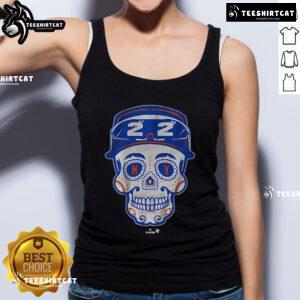 Official Juan Soto Queens Sugar Skull Tank Top featuring vibrant sugar skull design and stylish fit for fans.