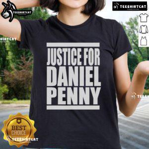 Official Justice For Daniel Penny Ladies Tee featuring a bold design advocating for justice and awareness.
