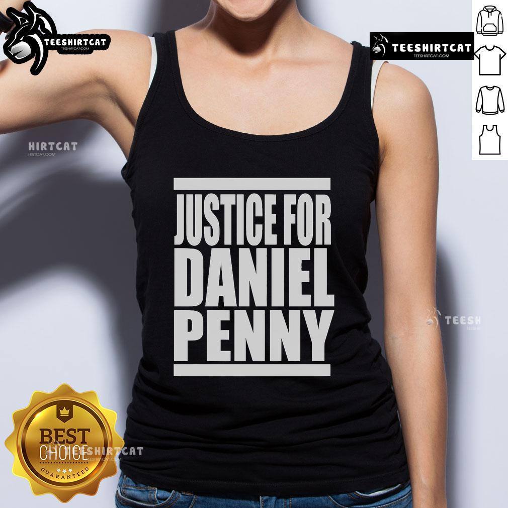 Official Justice For Daniel Penny tank top featuring bold graphics and message supporting justice for Daniel Penny.