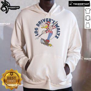 Official Log Drivers Waltz X Retrokid hoodie featuring unique design, perfect for fans of the classic Canadian song.