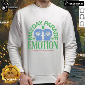 Official Mayday Parade Is An Emotion 2024 sweatshirt featuring vibrant design and band logo for fans and fashion lovers.