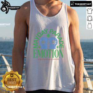 Official Mayday Parade Is An Emotion 2024 tank top featuring bold graphics and a stylish design for fans of the band.