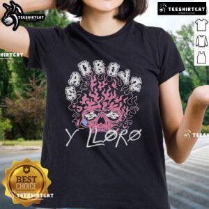 Alt Text: Official Sad Boyz Y Lloro ladies tee featuring a stylish design and comfortable fit, perfect for casual wear.