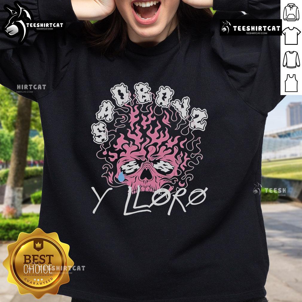 Alt Text: Official Sad Boyz Y Lloro Sweatshirt featuring a stylish design, perfect for fans of the Sad Boyz brand.