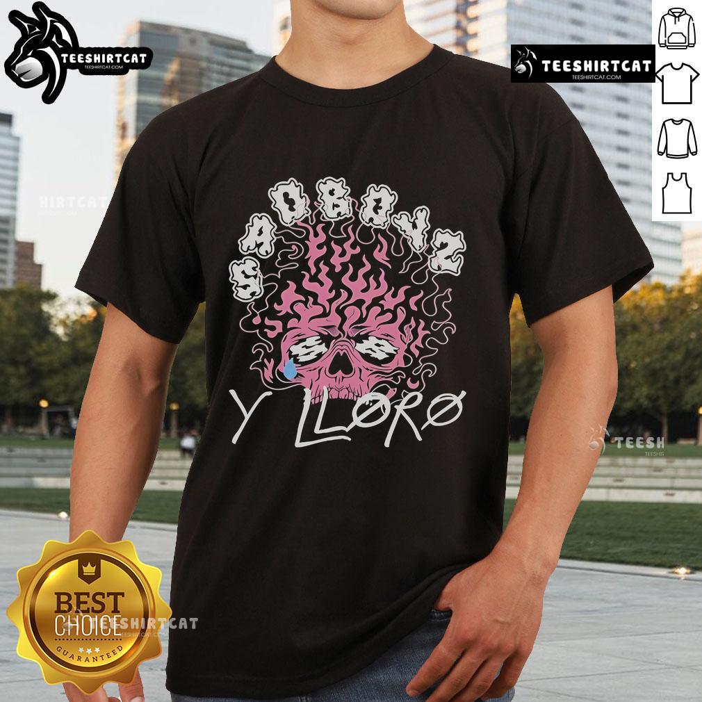 Official Sad Boyz Y Lloro T-Shirt featuring a bold graphic design, perfect for fans of the Sad Boyz movement.