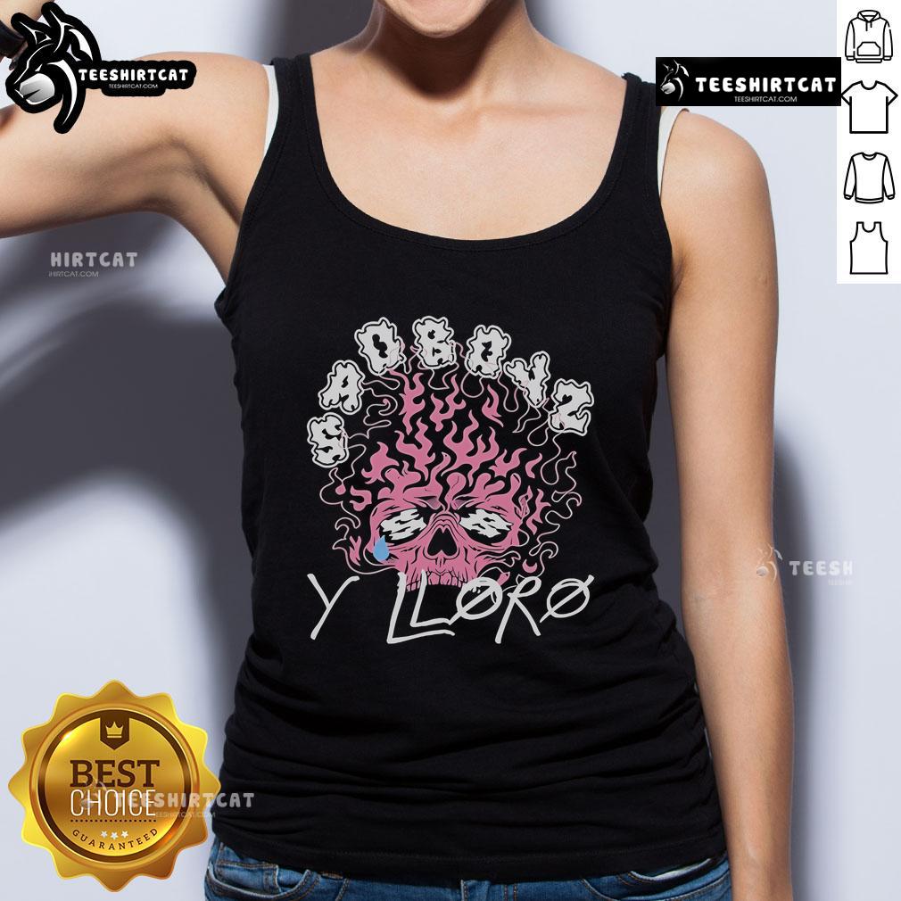 Official Sad Boyz Y Lloro tank top featuring a stylish design, perfect for casual wear and expressing your emotions.