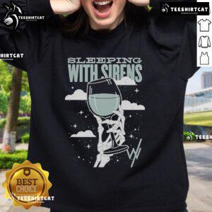 Official Sleeping With Sirens live Jakarta sweatshirt featuring band logo and vibrant design, perfect for fans.