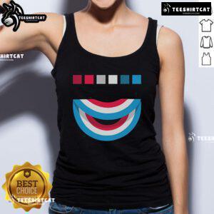 Official Tavar Zawacki Lazy Circle tank top displayed at Wynwood Walls, showcasing vibrant street art design.