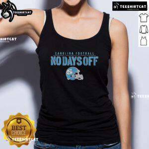 Official UNC Carolina Football No Days Off tank top showcasing team spirit and athletic style for fans and players.
