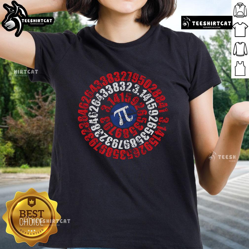 Original Distressed Captain Pi Ladies Tee in vintage style, perfect for casual wear and showcasing a unique graphic design.