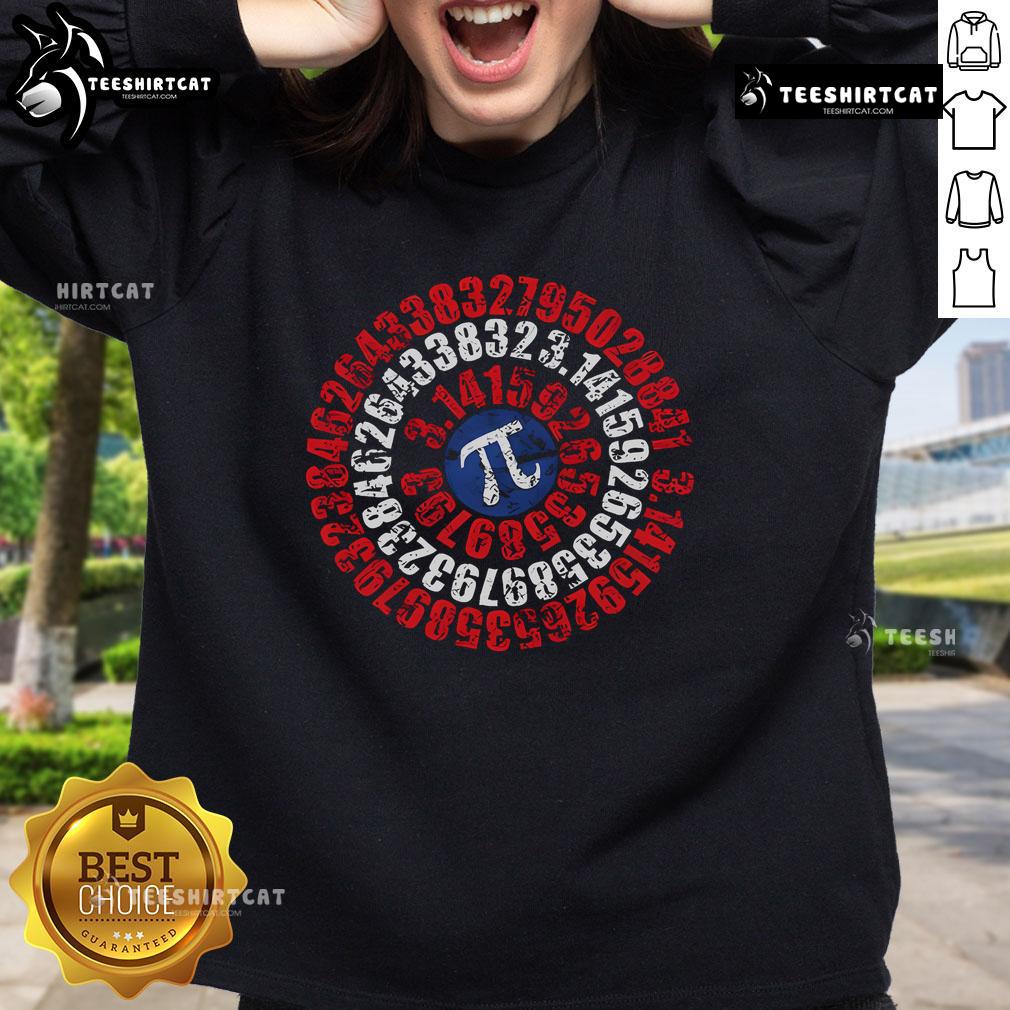 Original Distressed Captain Pi Sweatshirt in navy, featuring a vintage design and cozy fit for casual wear.