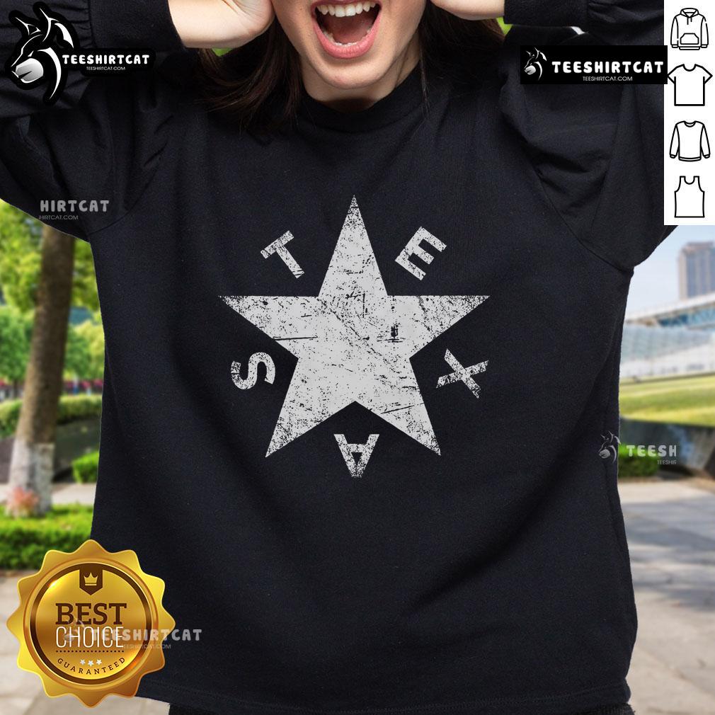 Premium Distressed Texas Pride Sweatshirt with a stylish design, perfect for showing off your Texas spirit.