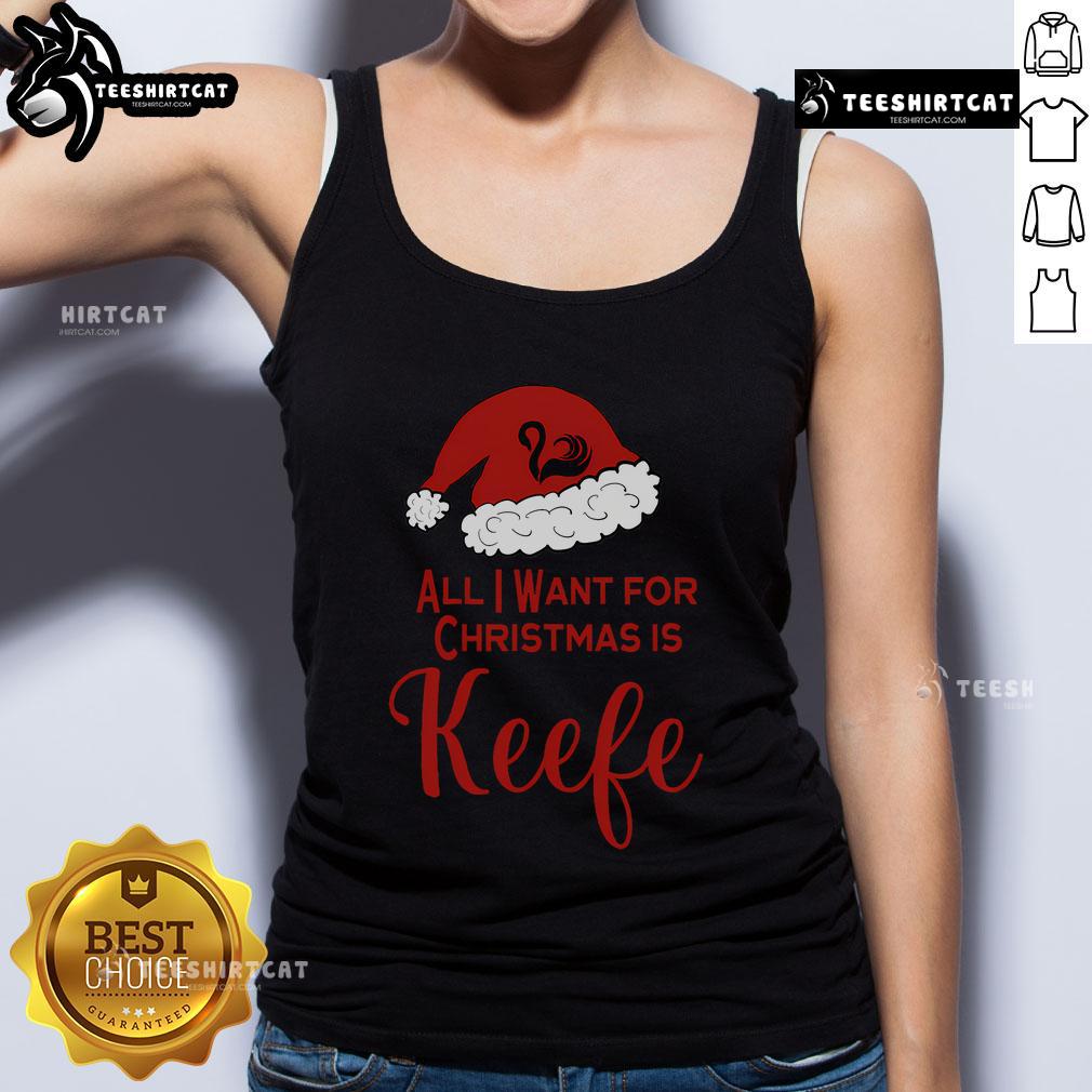 Pretty Christmas tank top featuring Keefe from Keeper of the Lost Cities, perfect for fans of the series.