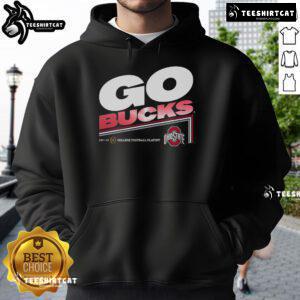 Stylish Ohio State hoodie featuring a bold College Football Playoff 2025 slogan, perfect for fans and game day attire.