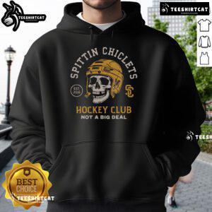 Pretty Spittin Chiclets Skull Helmet Hoodie featuring a unique skull design, perfect for stylish and edgy streetwear.