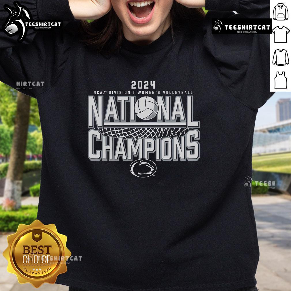 Top Penn State Nittany Lions 2024 NCAA Volleyball National Champions sweatshirt showcasing team pride and victory.