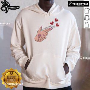 Funny Not Today Cupid Valentine hoodie featuring a heart design, perfect for anti-Valentine's Day celebrations.