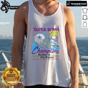 Happy Dallas Cowboys Super Bowl Showcase tank top featuring vibrant team colors and logo, perfect for game day.