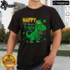 Happy St. Pat T-Rex Day T-shirt featuring a festive dinosaur celebrating St. Patrick's Day with a cheerful design.