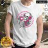 Skeleton T-shirt with 'It's Cold Outside Like My Heart' text, perfect for Halloween or winter fashion enthusiasts.