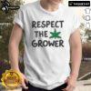 Nice Jeu Green Respect The Grower T-Shirt featuring a vibrant design promoting sustainable farming and eco-consciousness.
