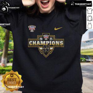 Official 2025 Sugar Bowl Champions Notre Dame Nike sweatshirt featuring team colors and logo, perfect for fans.