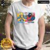 2025 AFC Wildcard Matchup T-Shirt featuring Los Angeles Chargers and Houston Texans mascots, perfect for football fans.