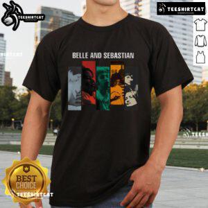 Official Belle And Sebastian Discography T-Shirt featuring album artwork and band logo for music fans and collectors.