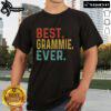 Alt Text: Retro vintage t-shirt design reading Official Best Grammie Ever, perfect gift for grandmothers and family celebrations.