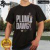 Official Kelsey Plum Purple Washington Huskies Plum Dawg T-Shirt showcasing vibrant team colors and logo design.