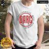 Alt Text: Official Darc Red Logo T-Shirt featuring a bold red logo on a stylish black tee, perfect for casual wear.