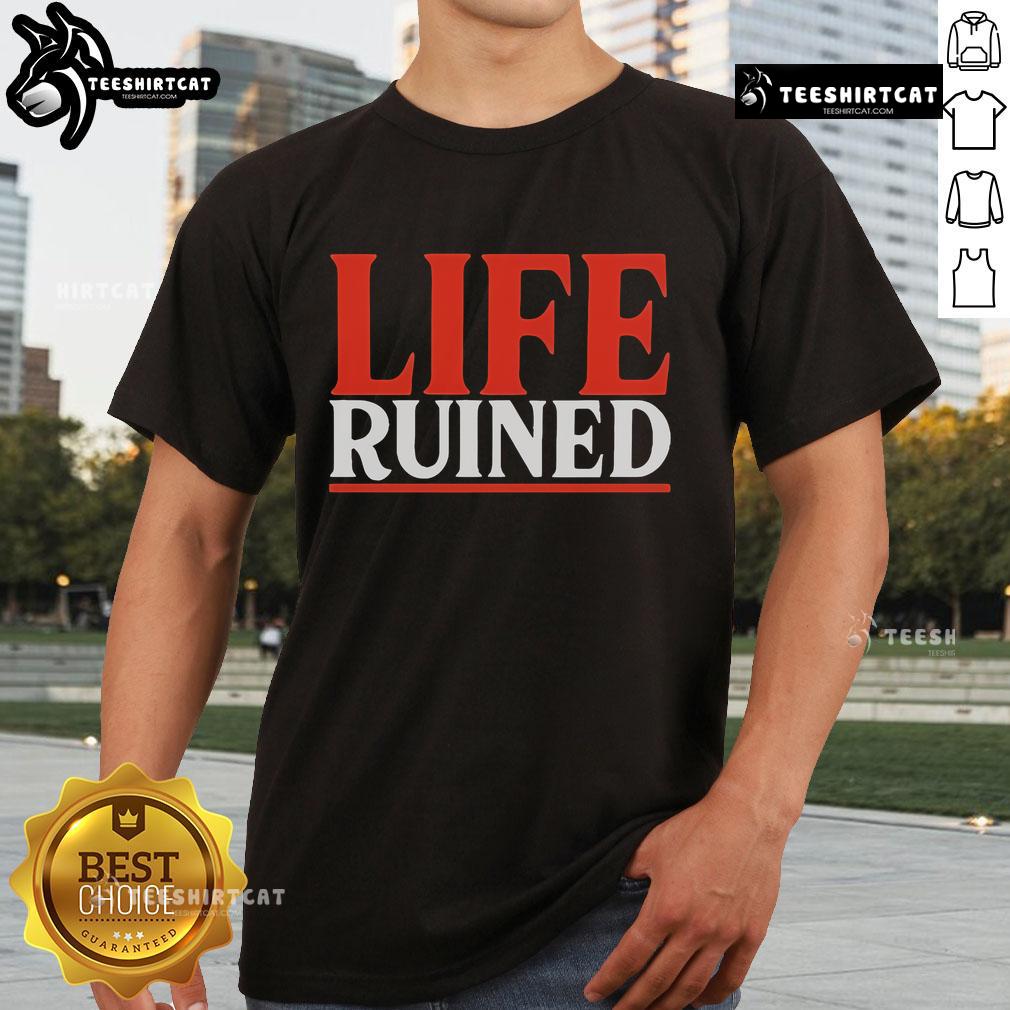 Alt Text: Official Internet Anarchist Life Ruined T-Shirt featuring bold graphics and a rebellious design for trendsetters.