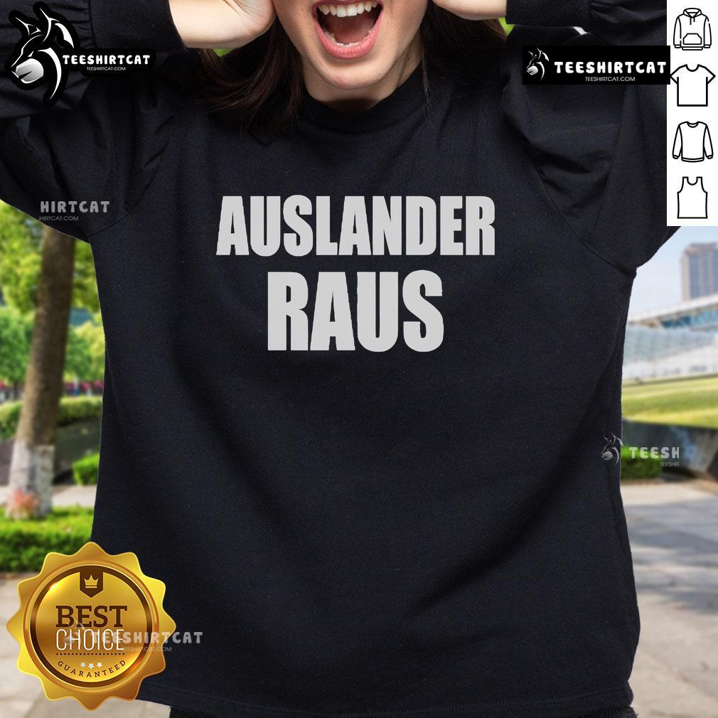 Official Jonna Auslander Raus Sweatshirt in black, featuring a stylish design perfect for casual wear.