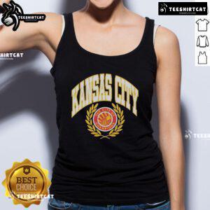 Official Kansas City Seal tank top celebrating KC football, The City of Champions, perfect for fans and sports enthusiasts.