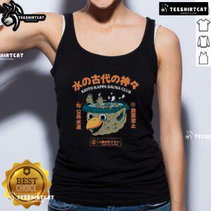 Official Kioto Kappa Sauna Club tank top featuring a stylish design and vibrant colors, perfect for sauna enthusiasts.